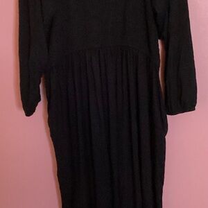 Nordstrom Black Long Sleeve Dress